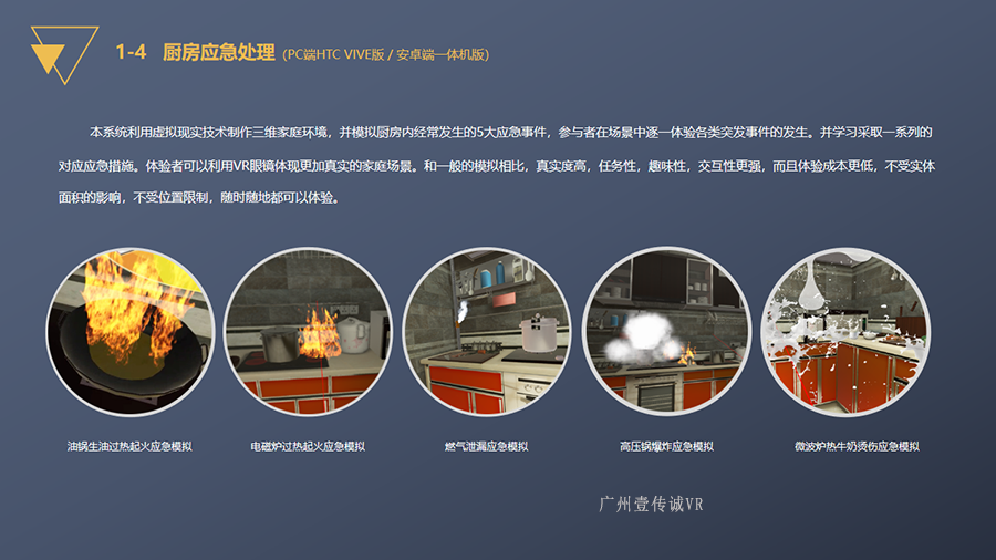 VR消防多場景模擬、VR消防虛擬系統(tǒng)、VR消防多場景模擬、VR廚房應急處理